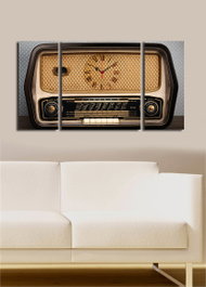 Wallity Reloj de Pared Decorativo de Lienzo Multicolor (3 Piezas)